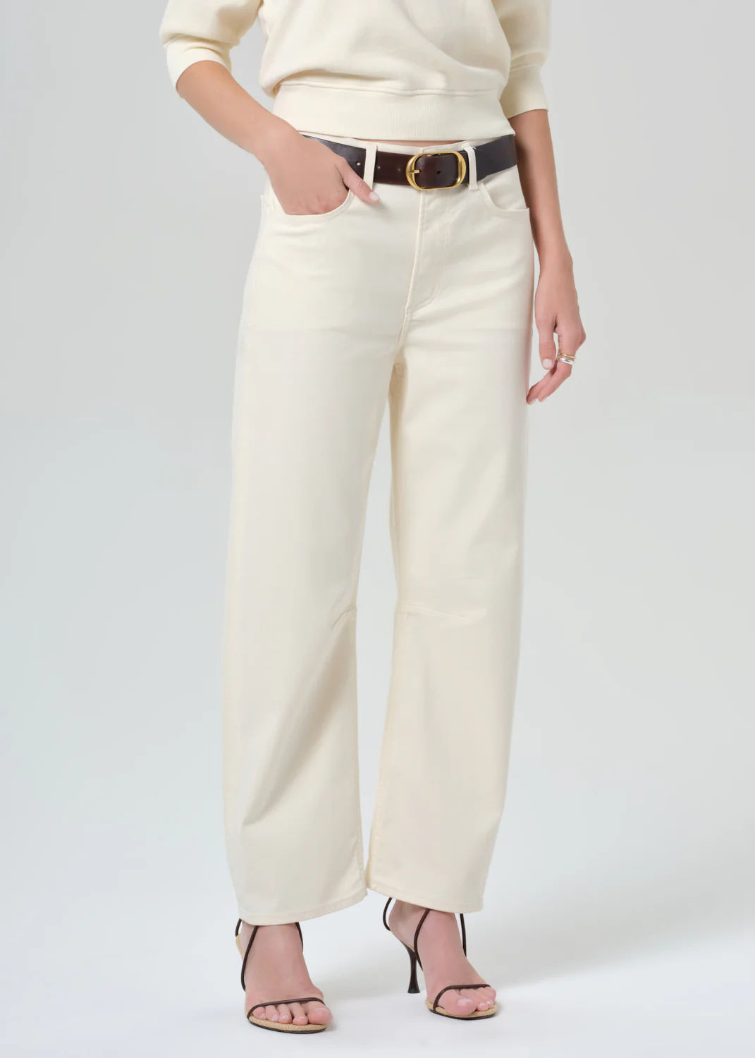 Miro Relaxed Pant in Plaster - Image 4