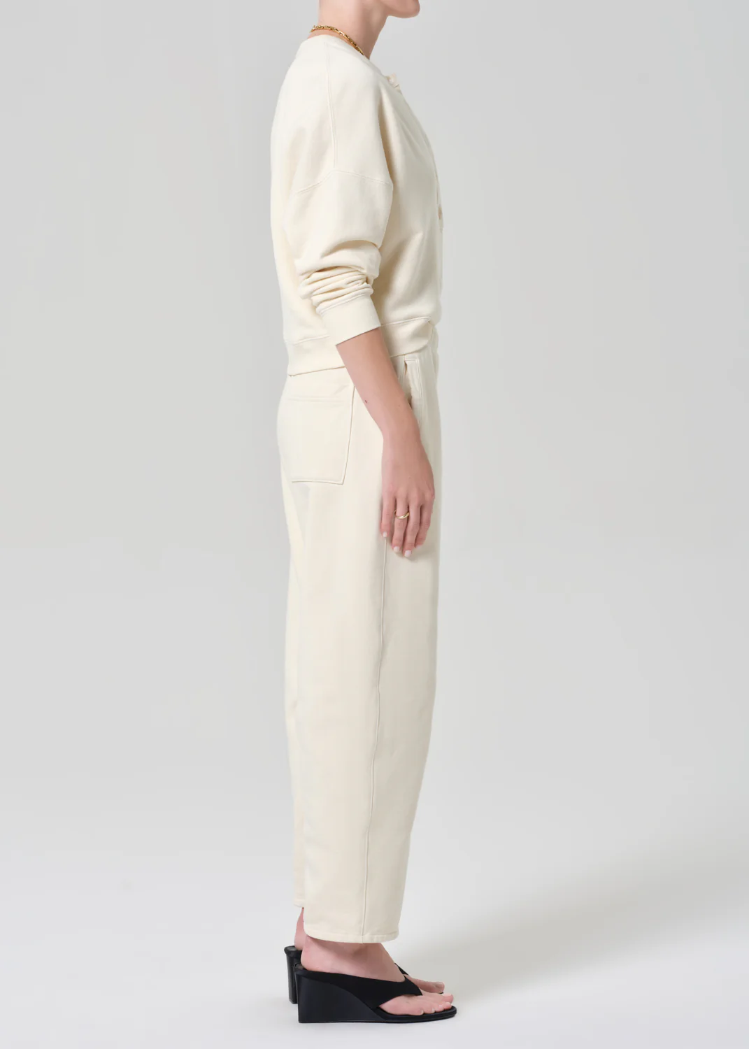 Miro Sweatpant in Cream - Image 3