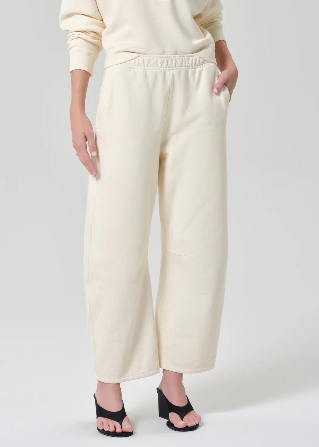 Miro Sweatpant in Cream - Image 4