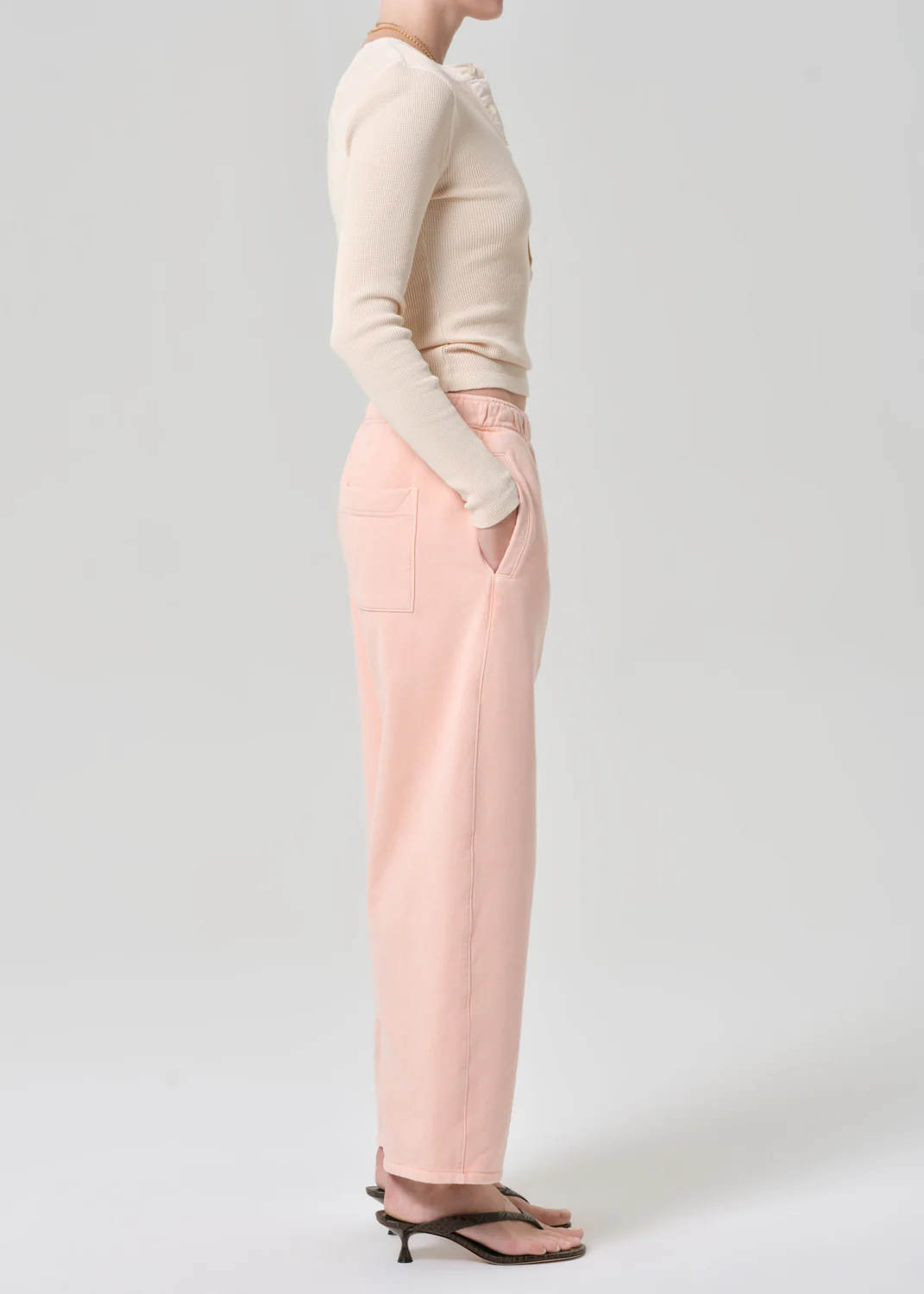 Miro Sweatpant in Melon Creme - Image 3