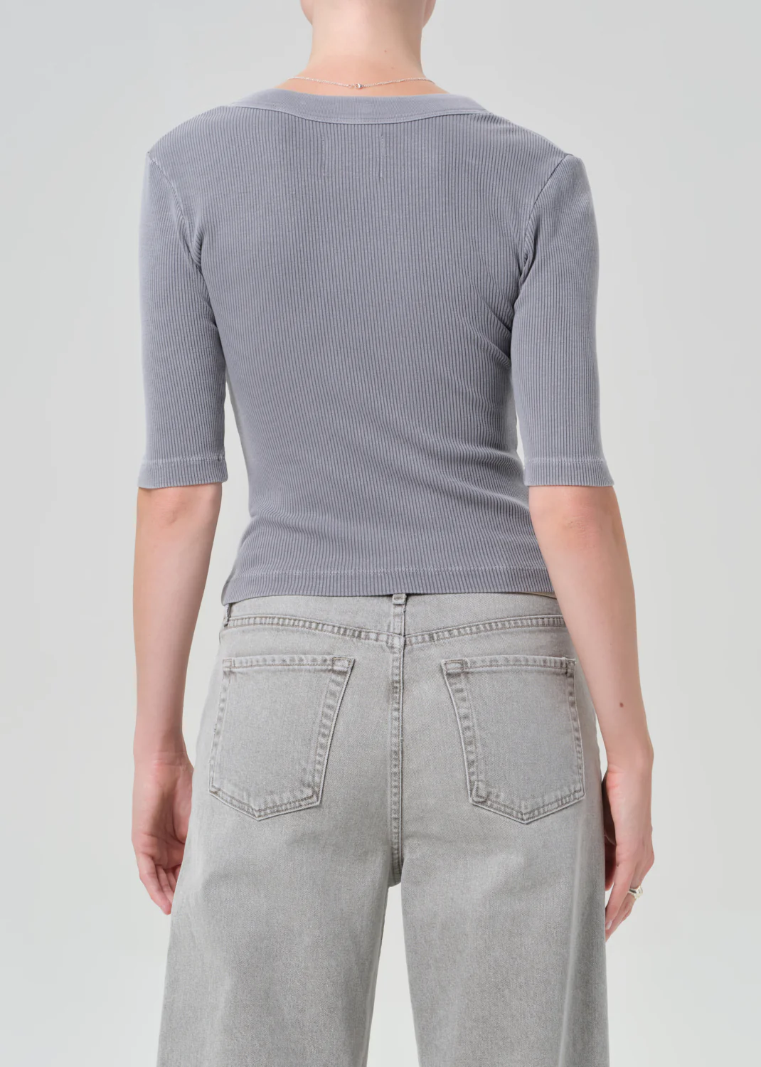 Nali Short Sleeve Henley in Balboa - Image 2
