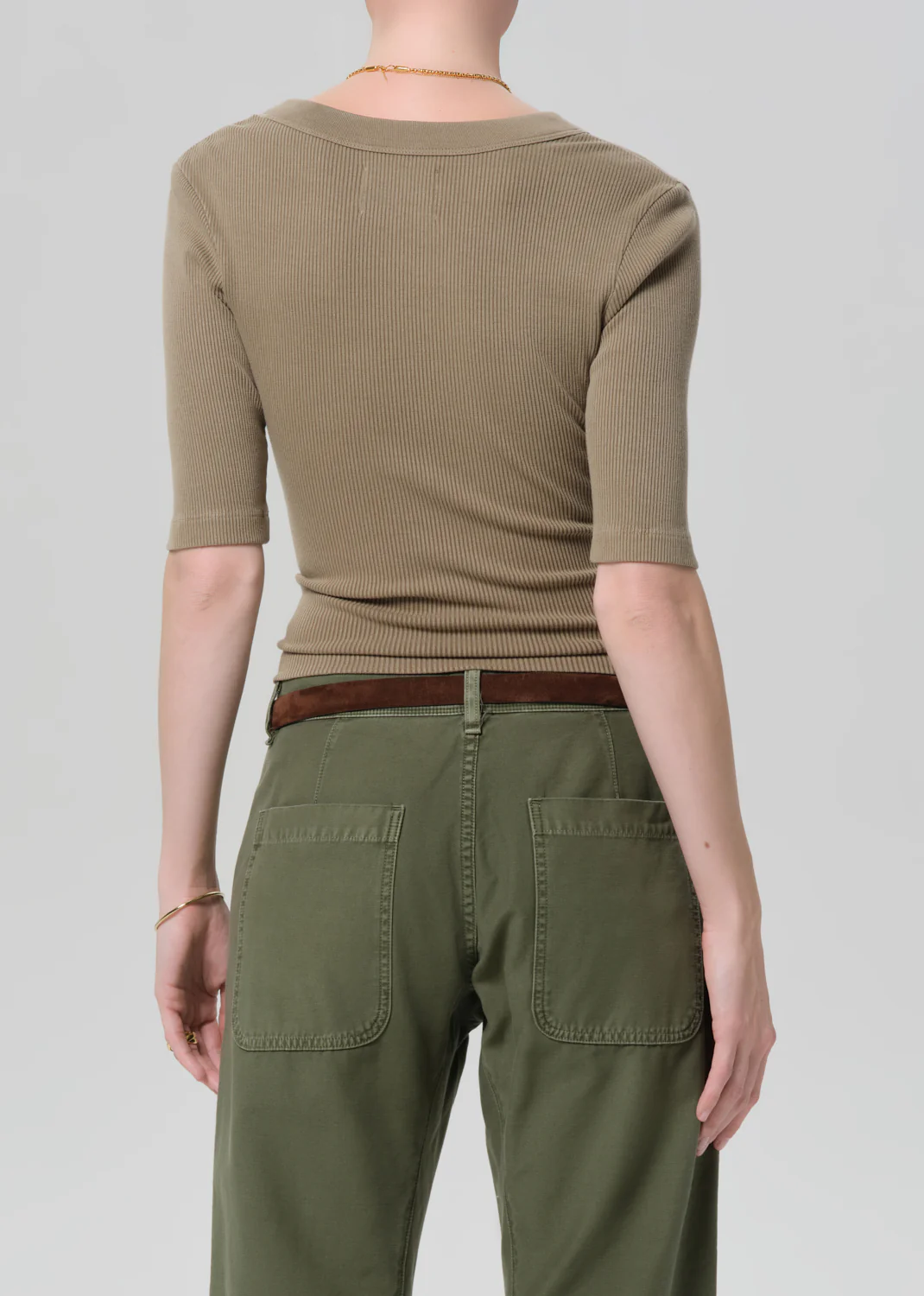 Nali Short Sleeve Henley in Reservoir - Image 2