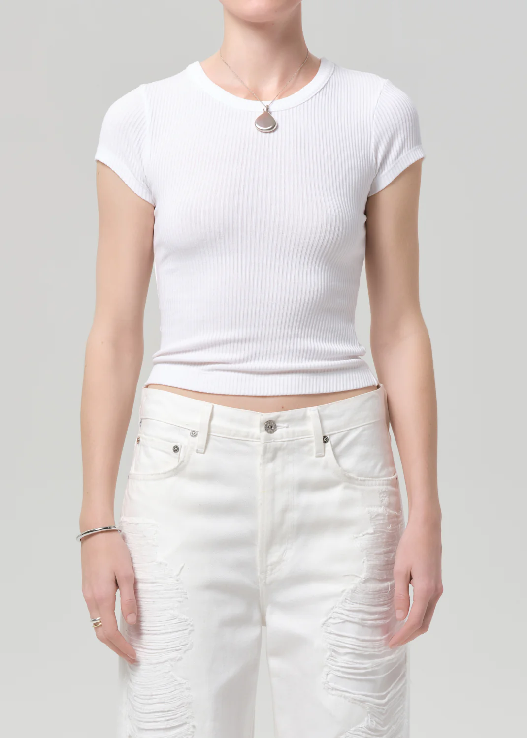 Nello Tee in White