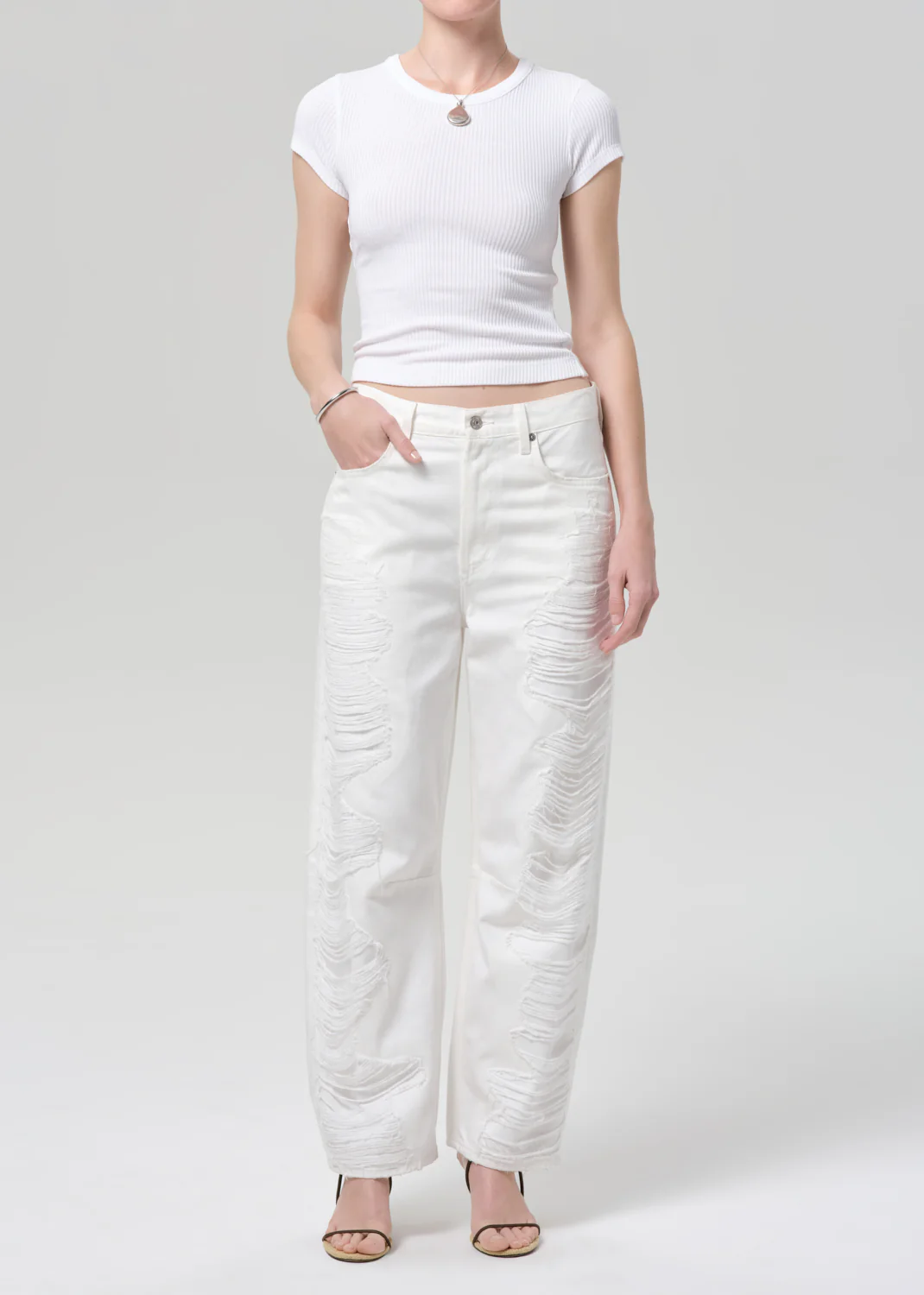 Nello Tee in White - Image 5