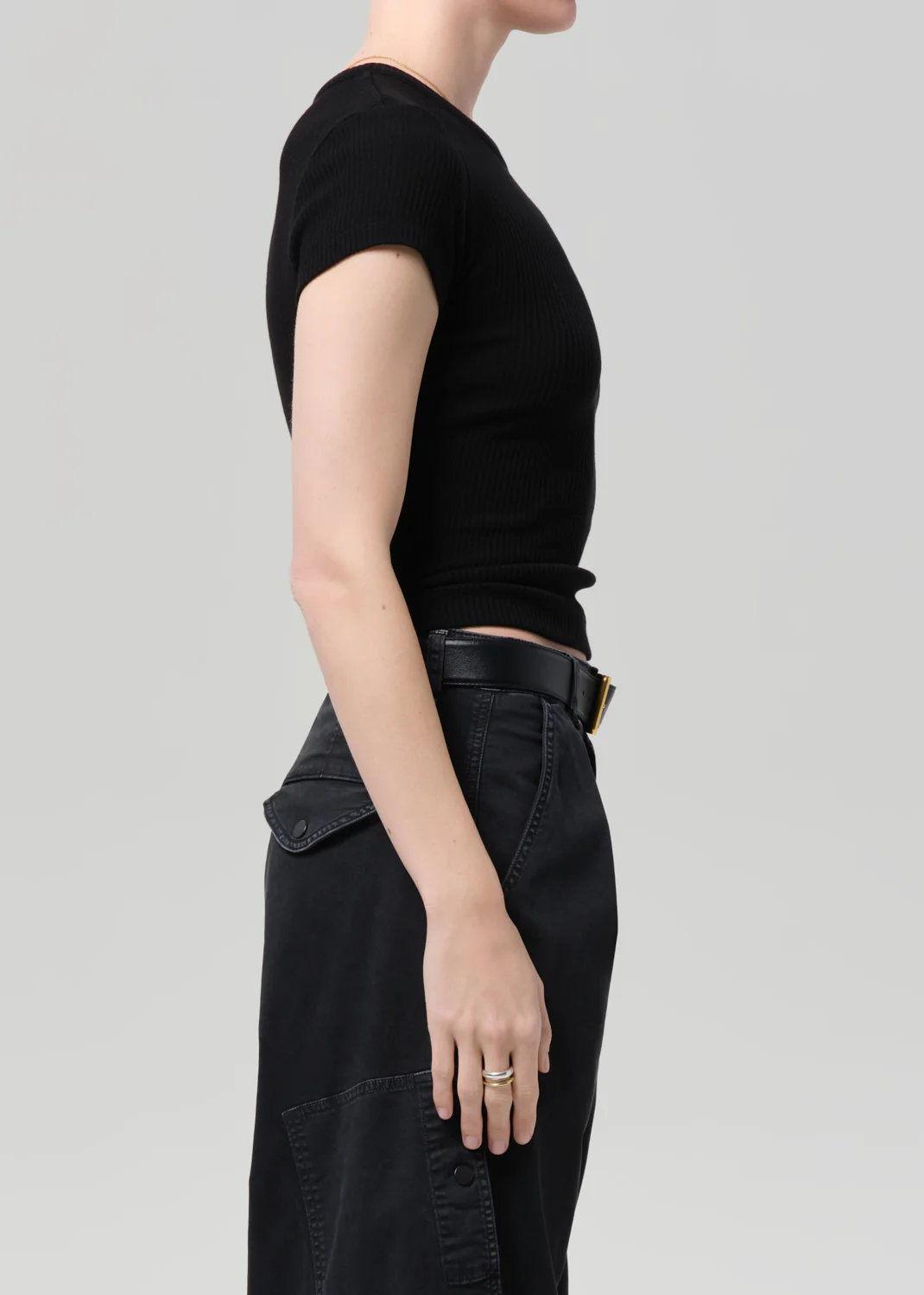 Nello Tee in Black - Image 3