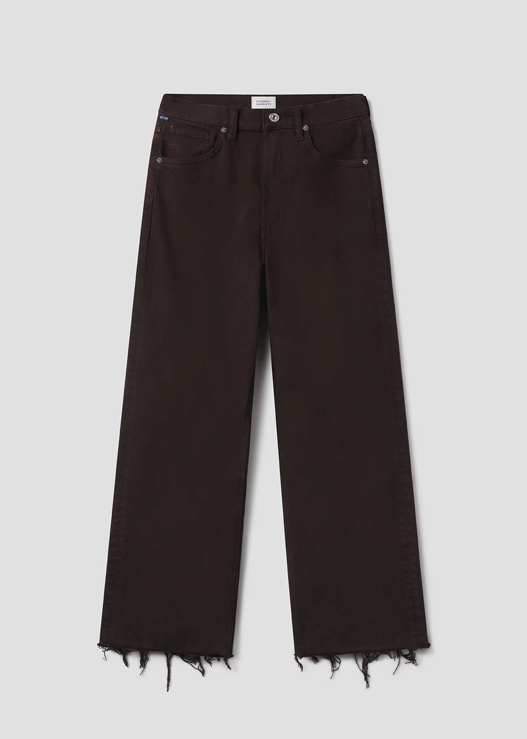 Palma Straight Raw Hem in Carob - Image 6