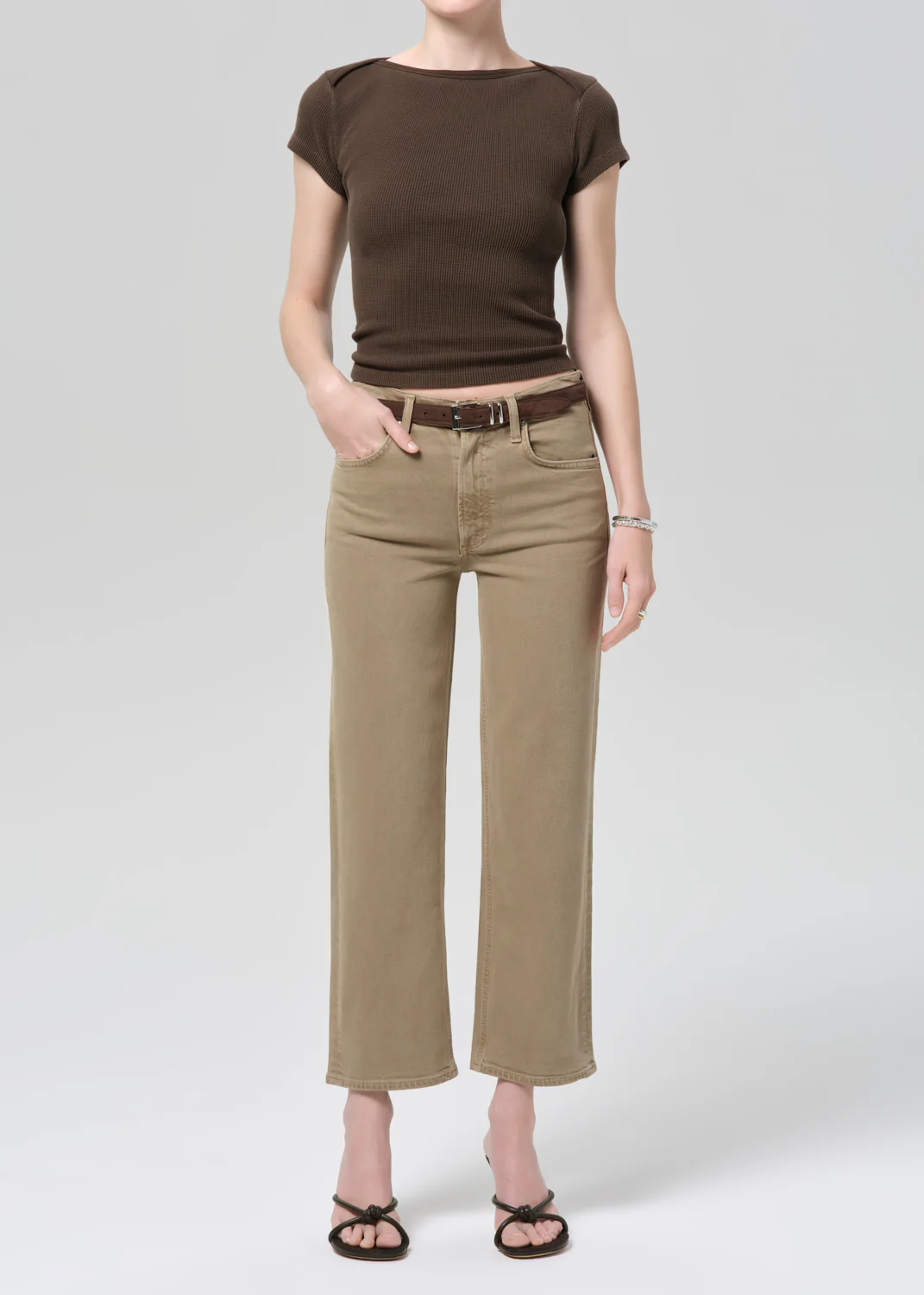 Palma Straight Clean Hem in Bezal