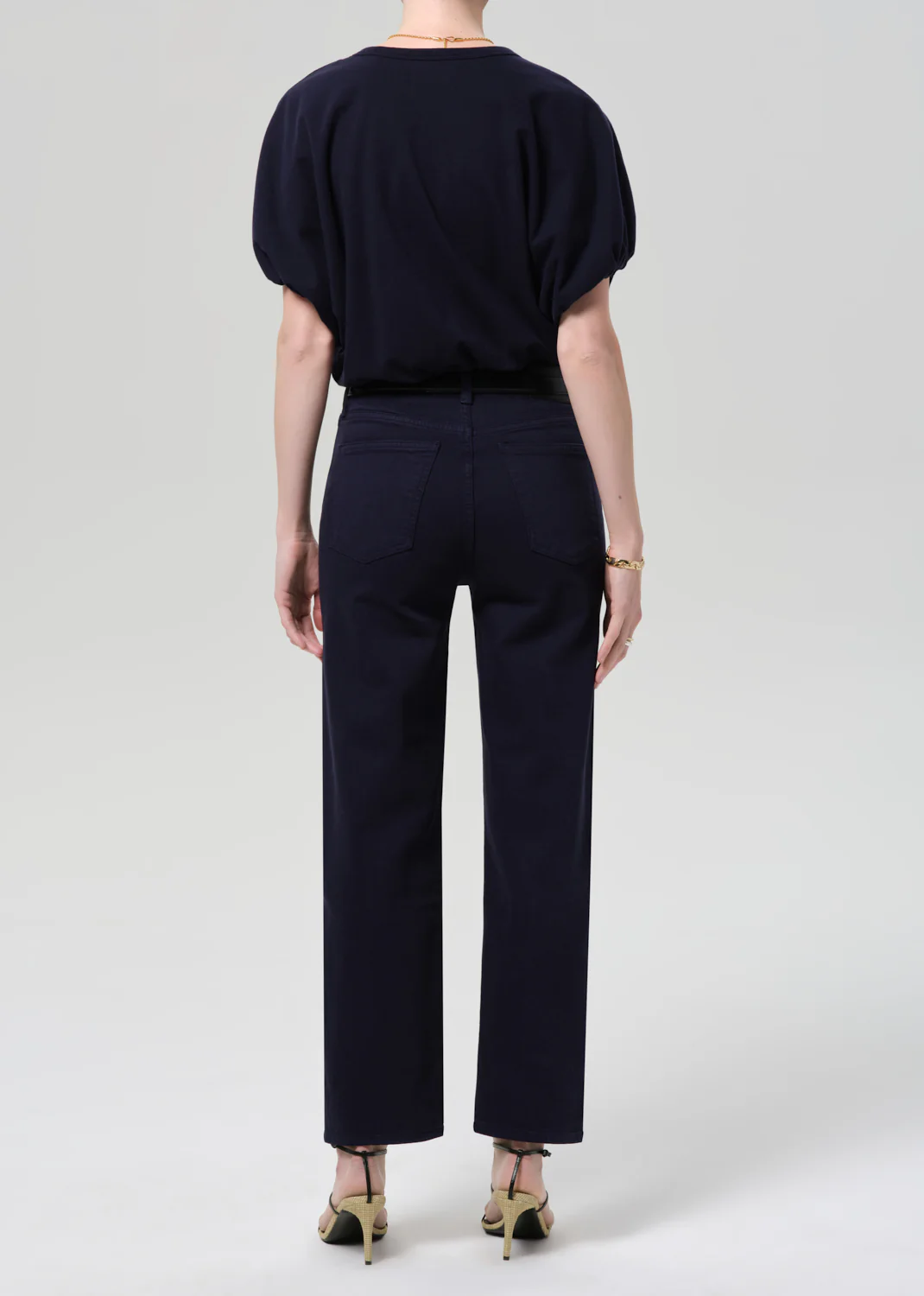 Palma Straight Clean Hem in Navy - Image 2