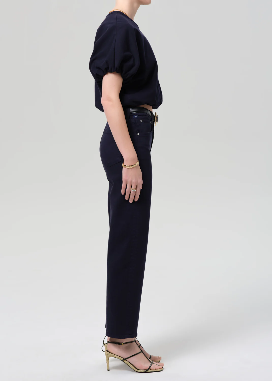 Palma Straight Clean Hem in Navy - Image 3