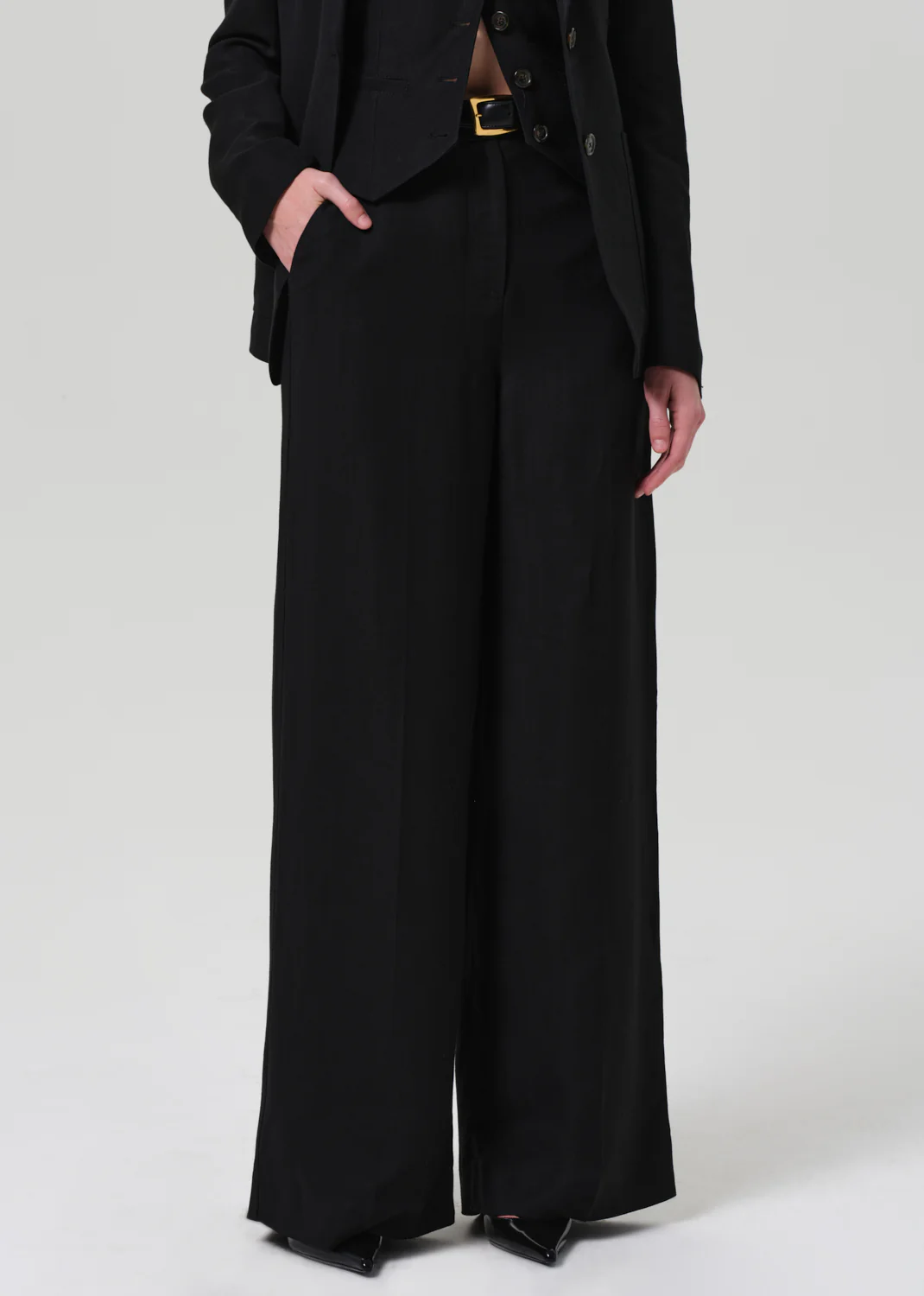 Park Trouser Linen Twill in Black - Image 4