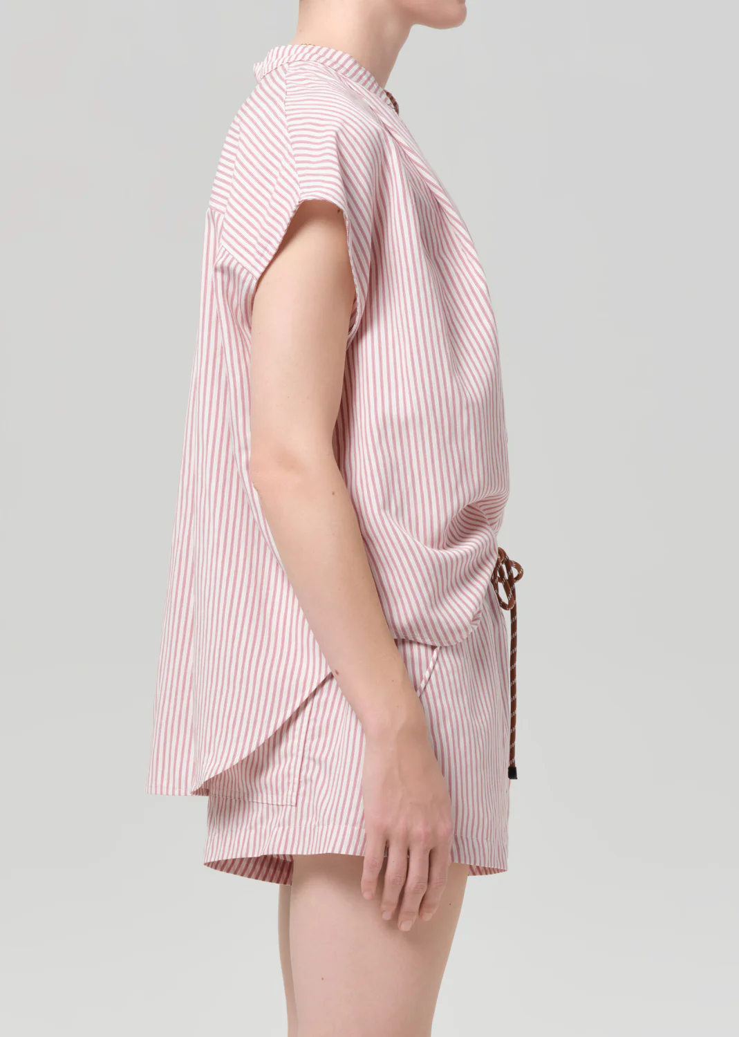 Penelope Blouse in Raspberry Stripe - Image 3