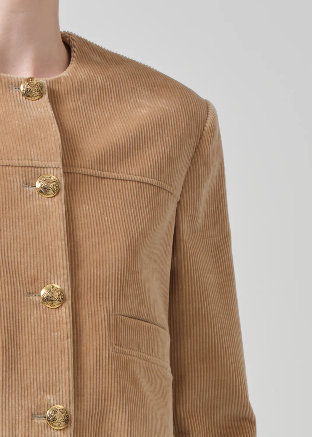 Pia Cropped Jacket in Ambra - Image 4