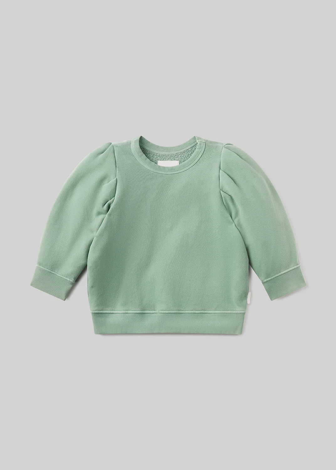 Pleated Short Sleeve Crew in Cadet - Image 6