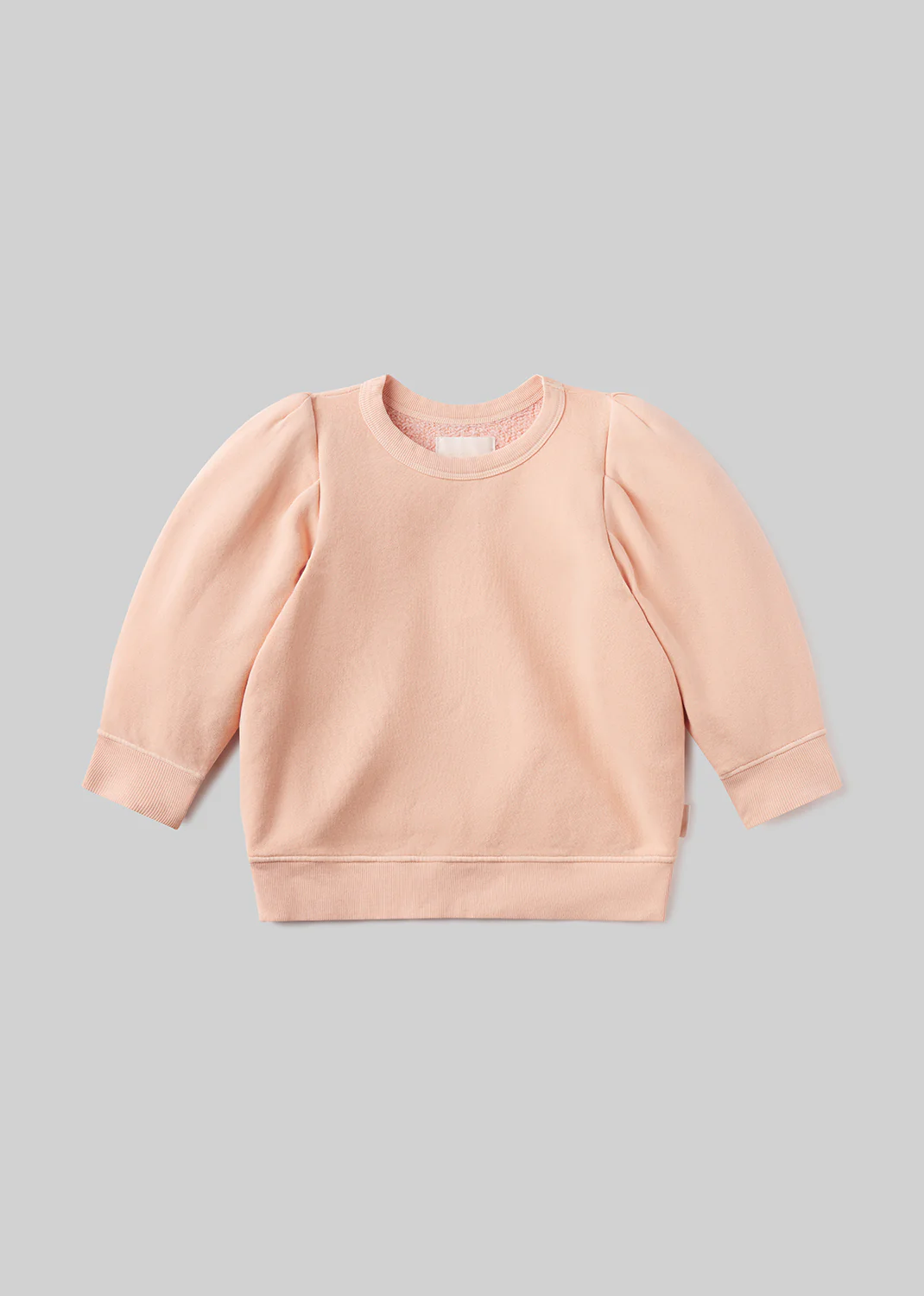 Pleated Short Sleeve Crew in Melon Creme - Image 6