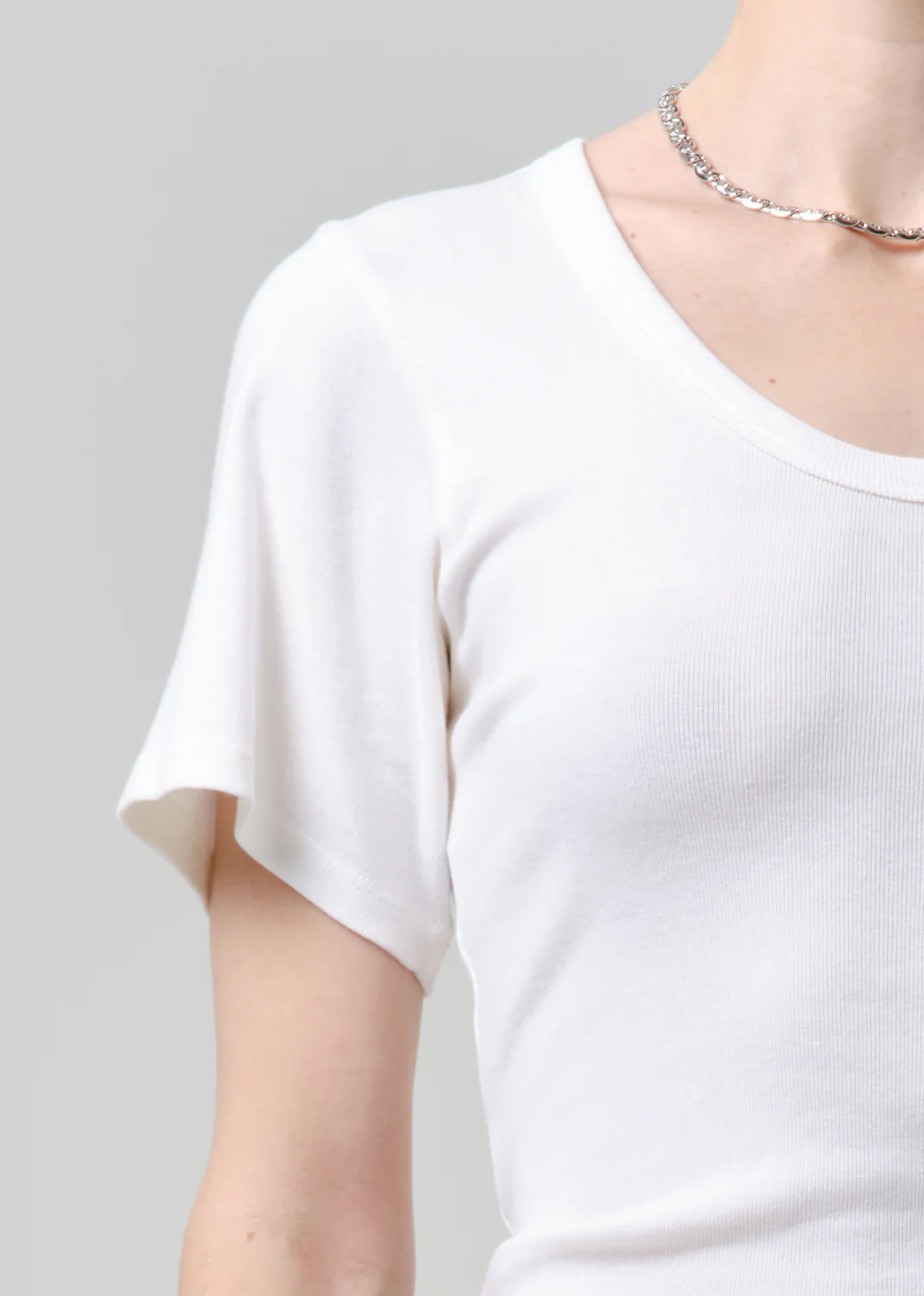 Rosalie U Neck Tee in Pashmina - Image 4