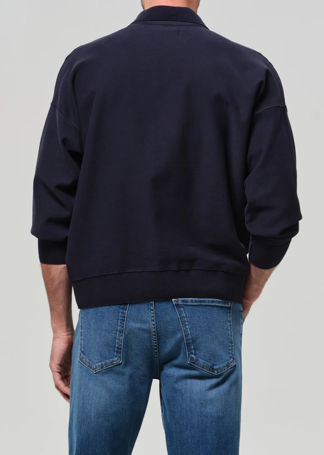 Rugby Polo in Navy - Image 4