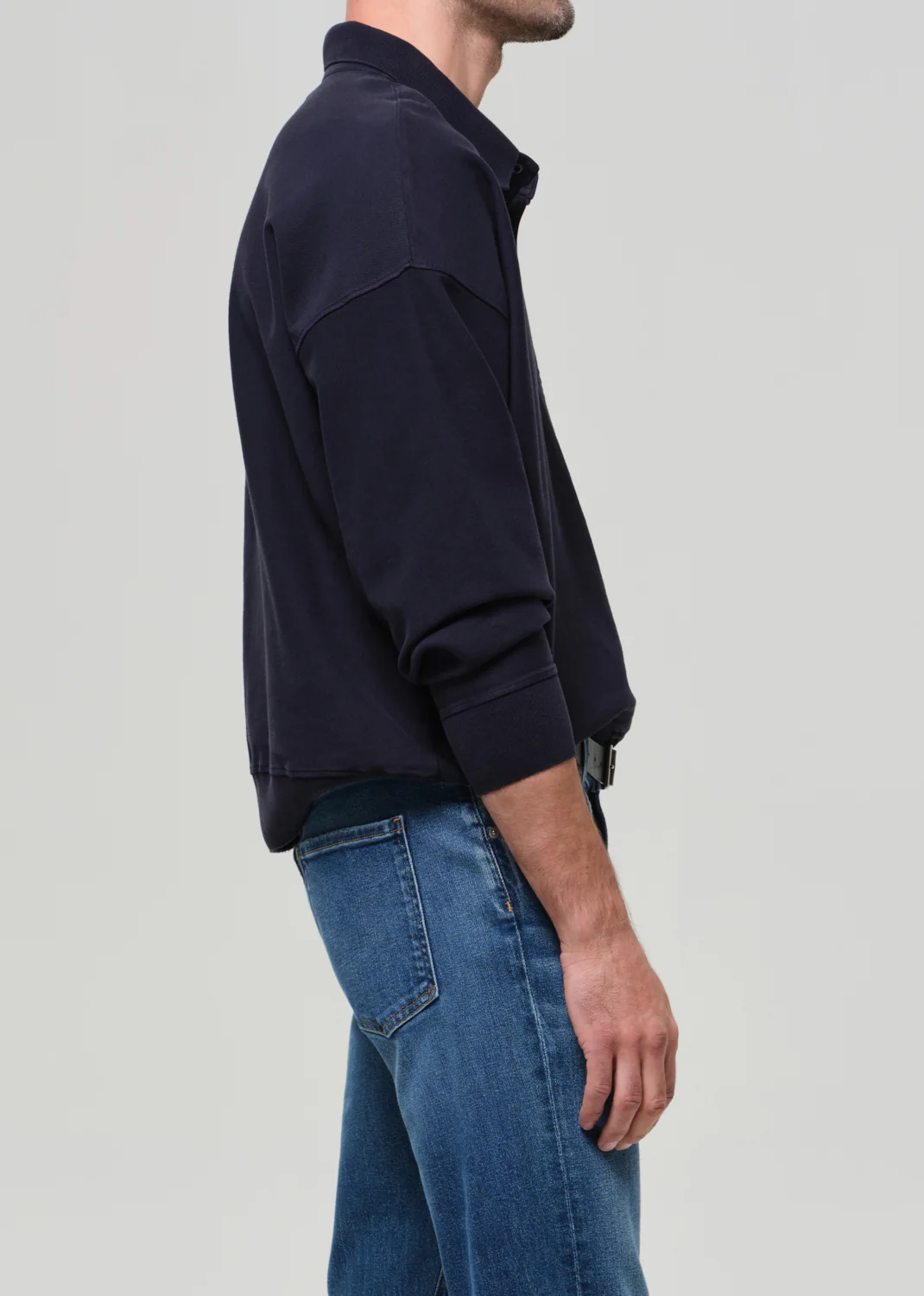 Rugby Polo in Navy - Image 5