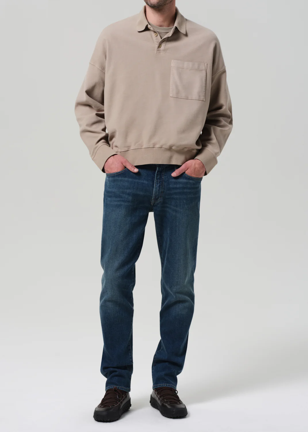 Rugby Polo in Vintage Stone - Image 6
