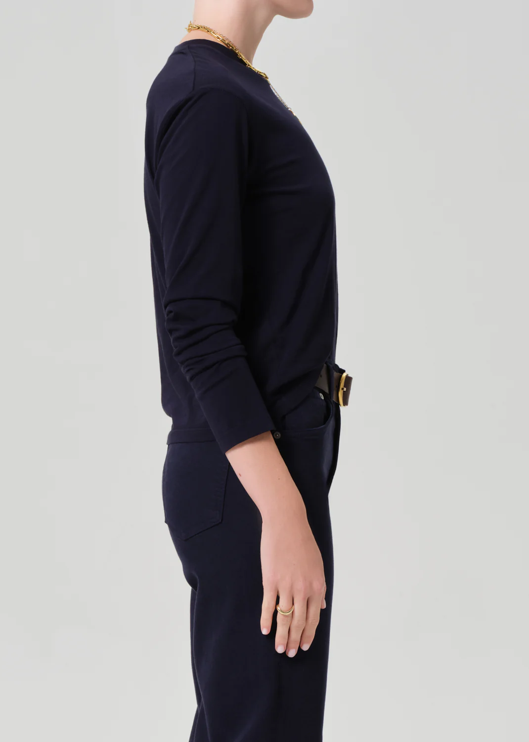 Sabine Long Sleeve in Navy - Image 3