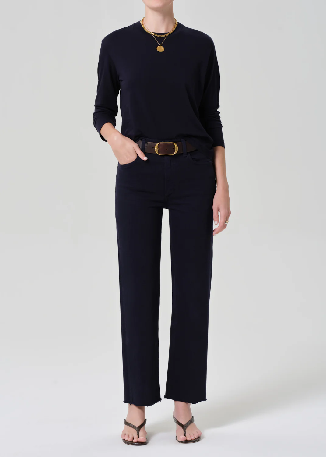 Sabine Long Sleeve in Navy - Image 5