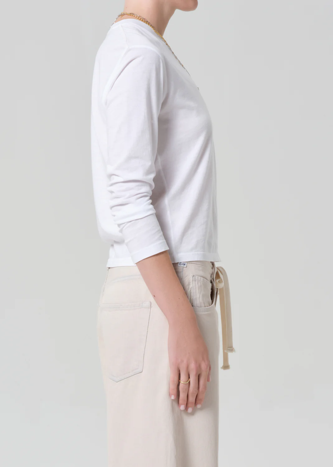 Sabine Long Sleeve in White - Image 3