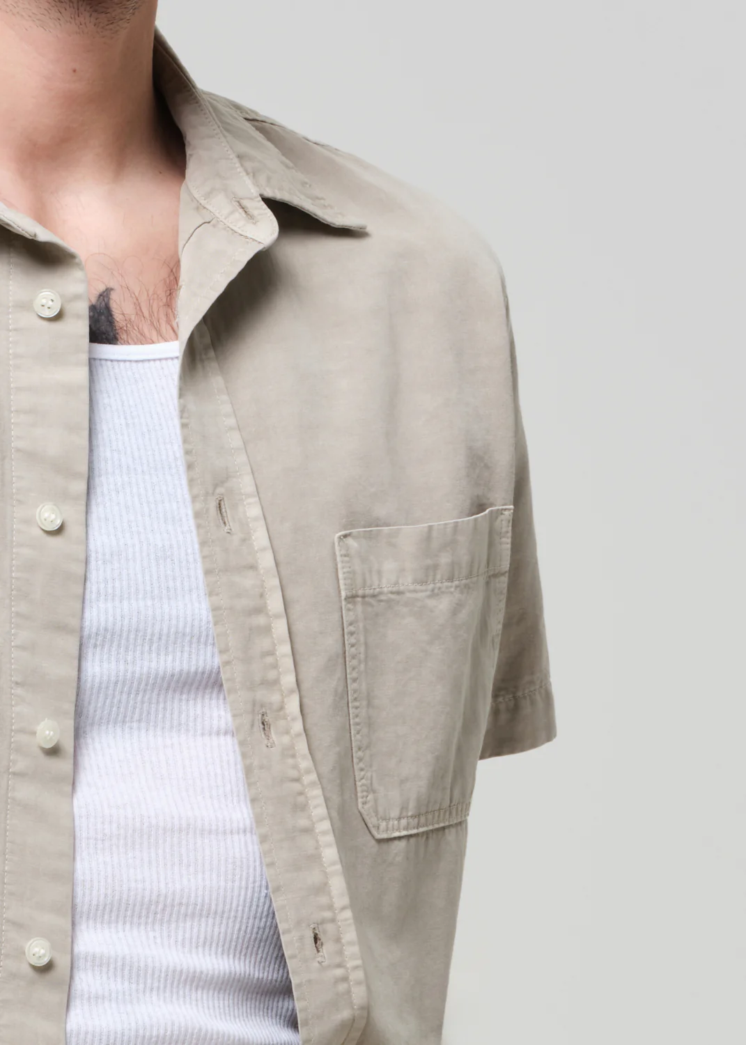 Short Sleeve Pocket Cairo Shirt in Burnished Quartz - Image 5