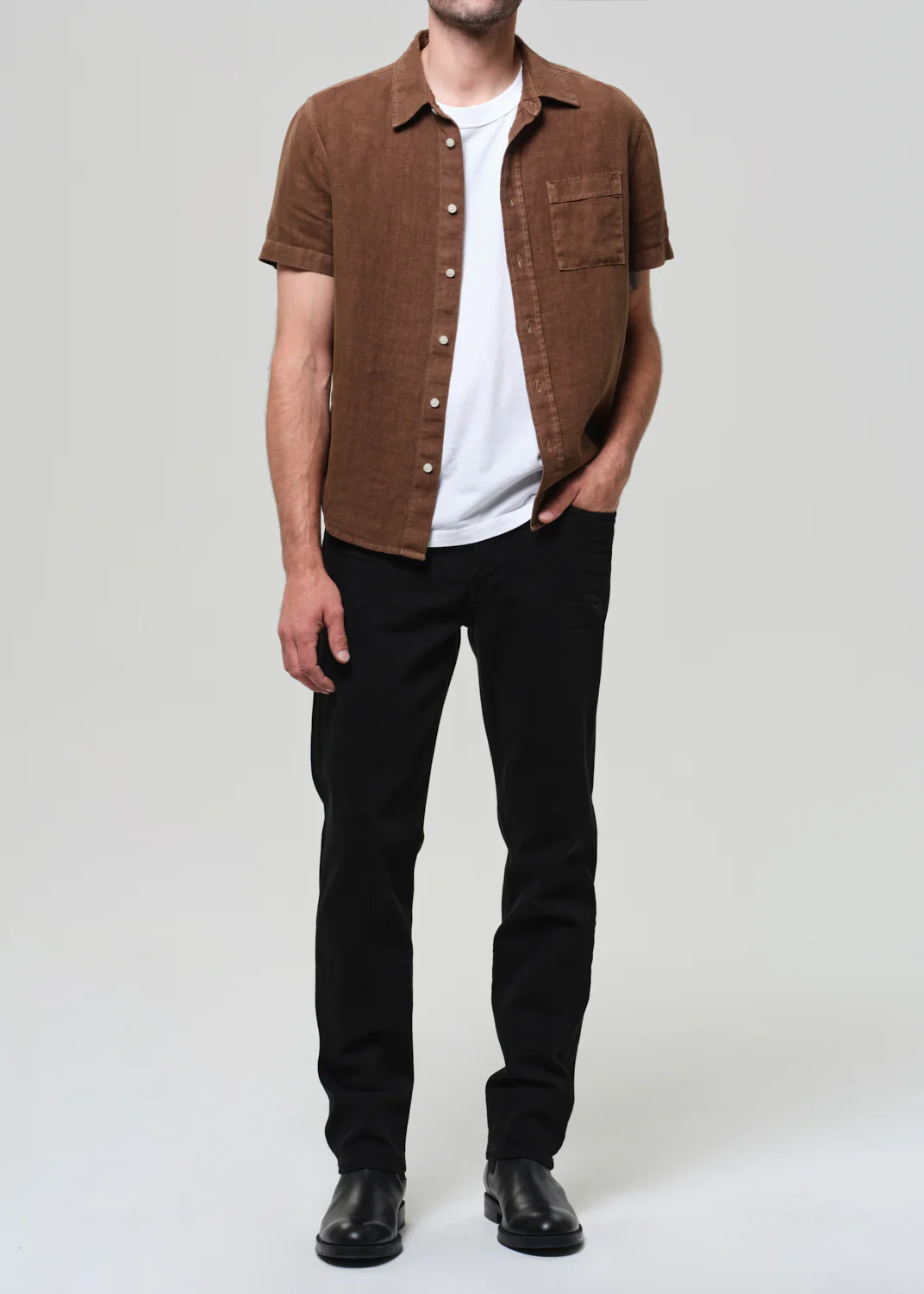 Short Sleeve Pocket Cairo Shirt in Kelp - Image 6