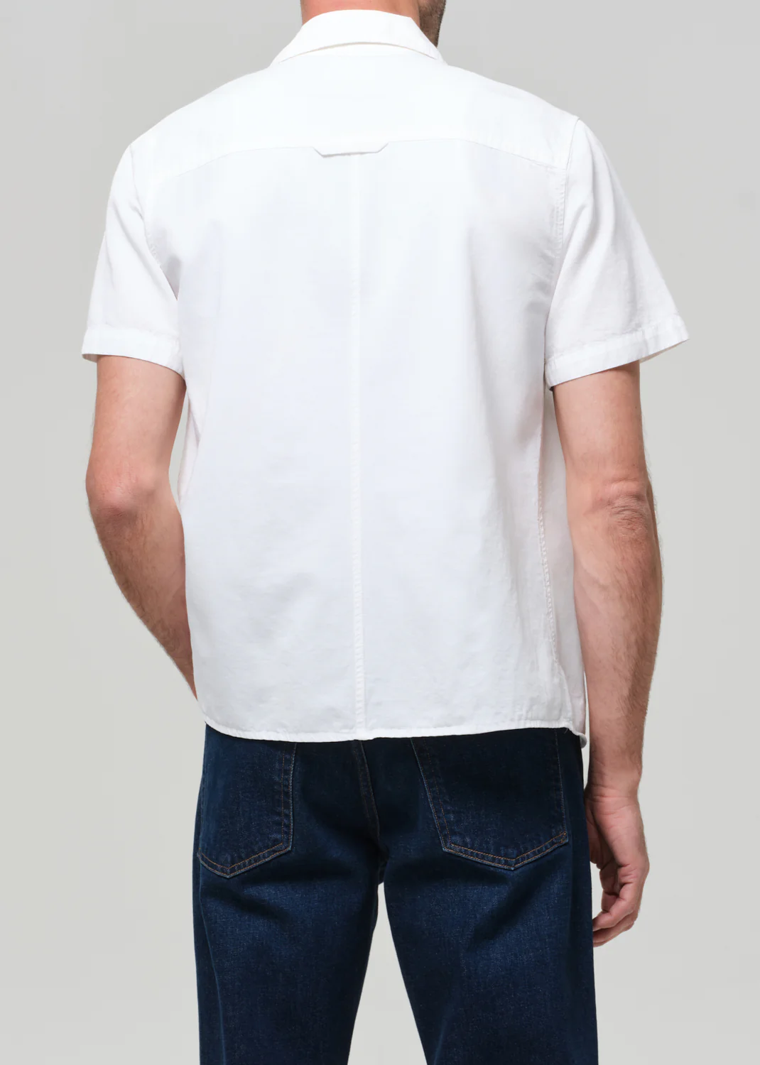 Short Sleeve Pocket Cairo Shirt in Soft White - Image 4