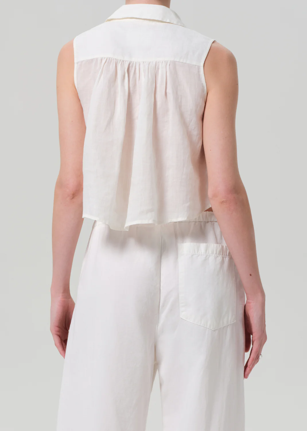 Sleeveless Ambrose Top in Vanilla - Image 2
