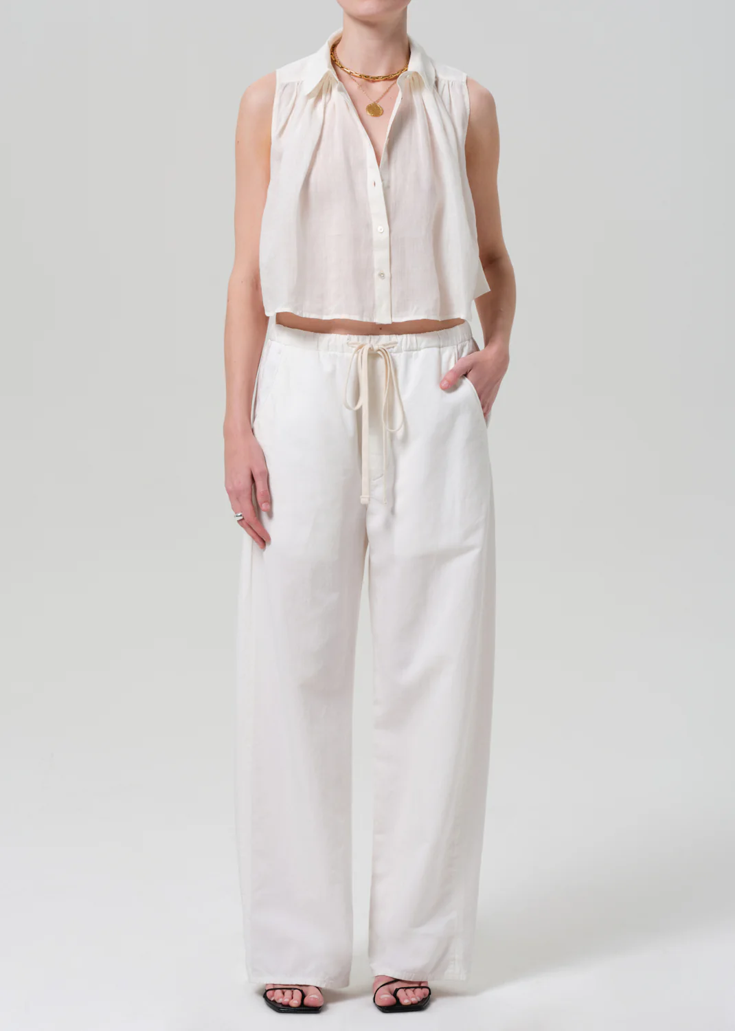 Sleeveless Ambrose Top in Vanilla - Image 5