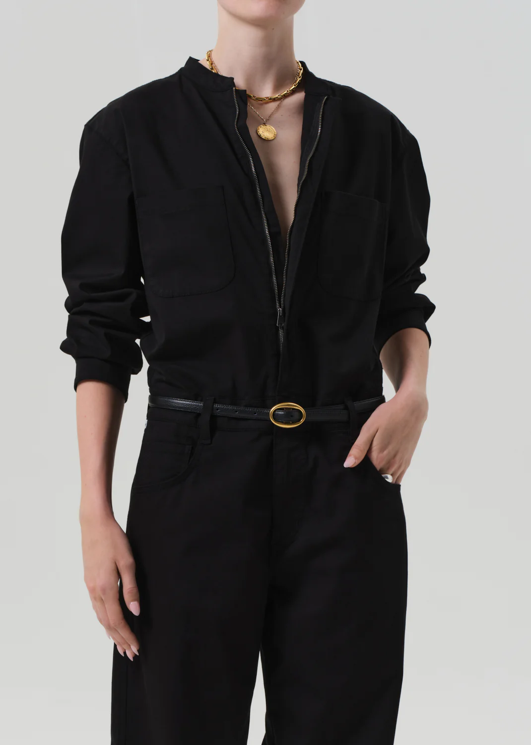 Straight Jumpsuit in Black - Image 4