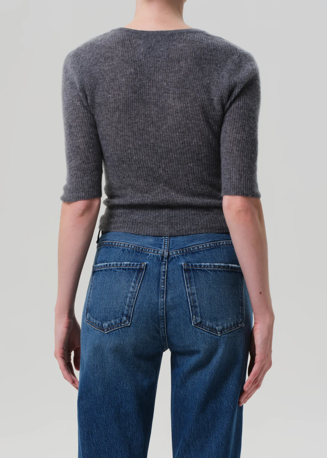 Tabitha Cardigan in Charcoal Heather - Image 2