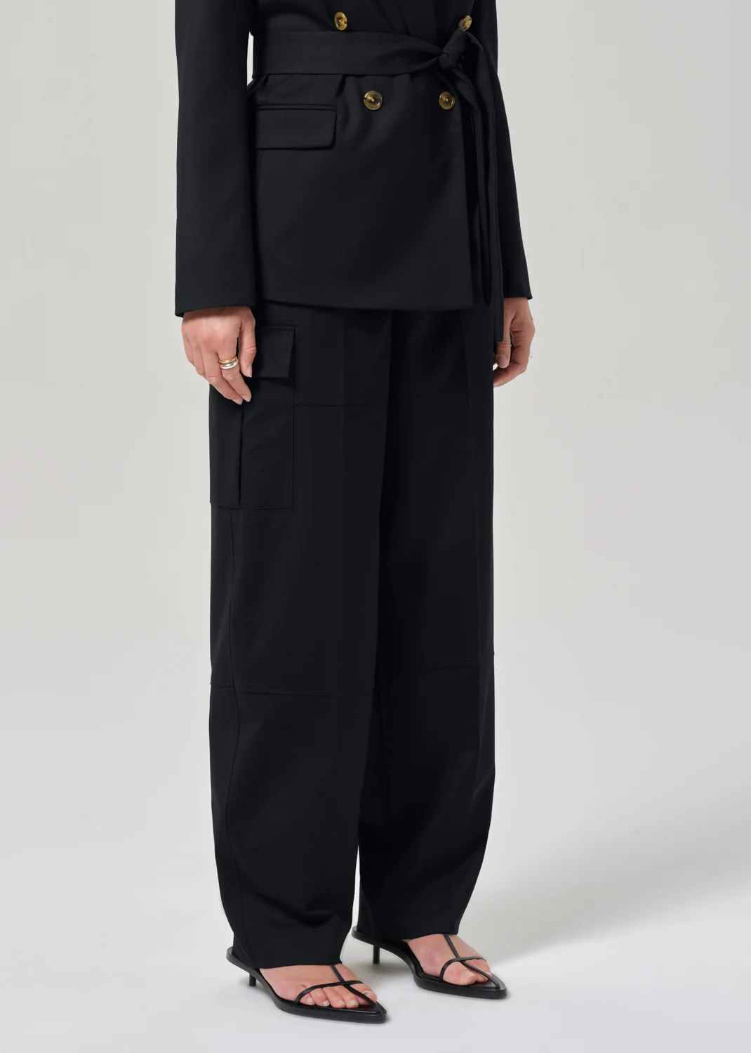 Tailored Cargo Pant in Black - Image 4