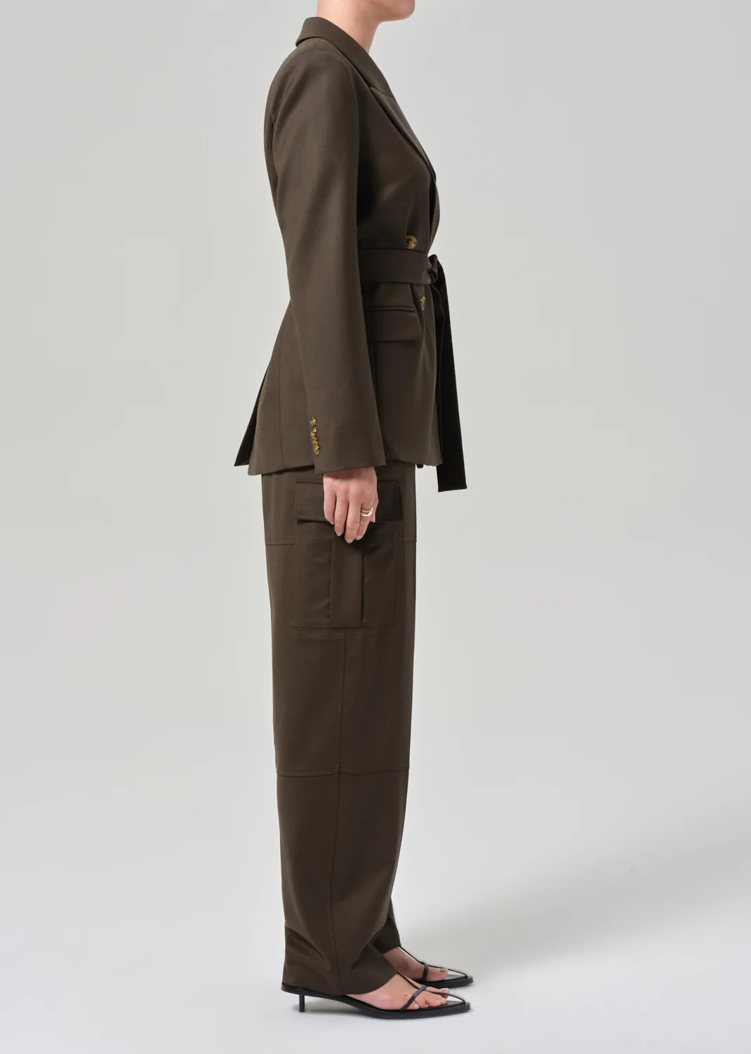 Tailored Cargo Pant in Tobacco - Image 3