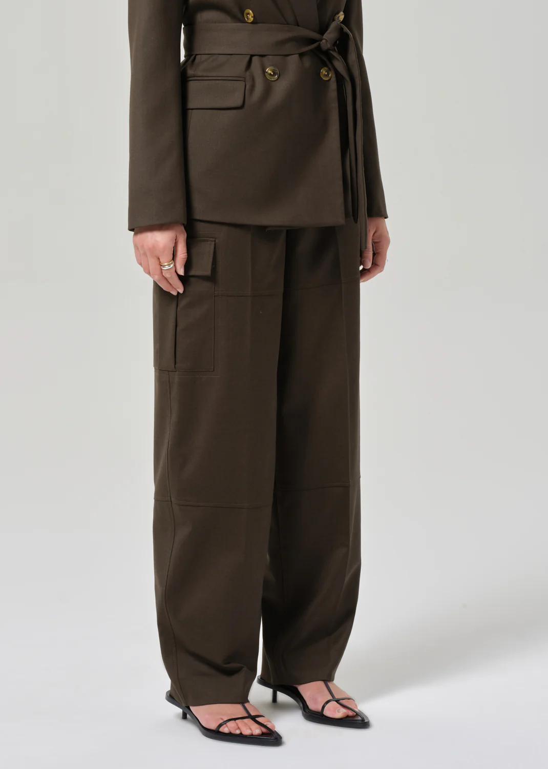 Tailored Cargo Pant in Tobacco - Image 4