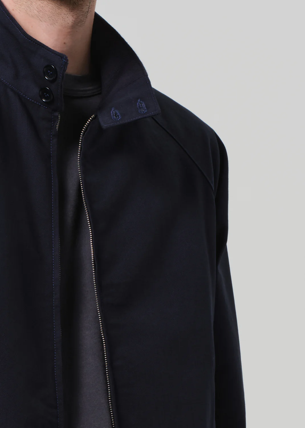 Rower Jacket in True Navy - Image 6