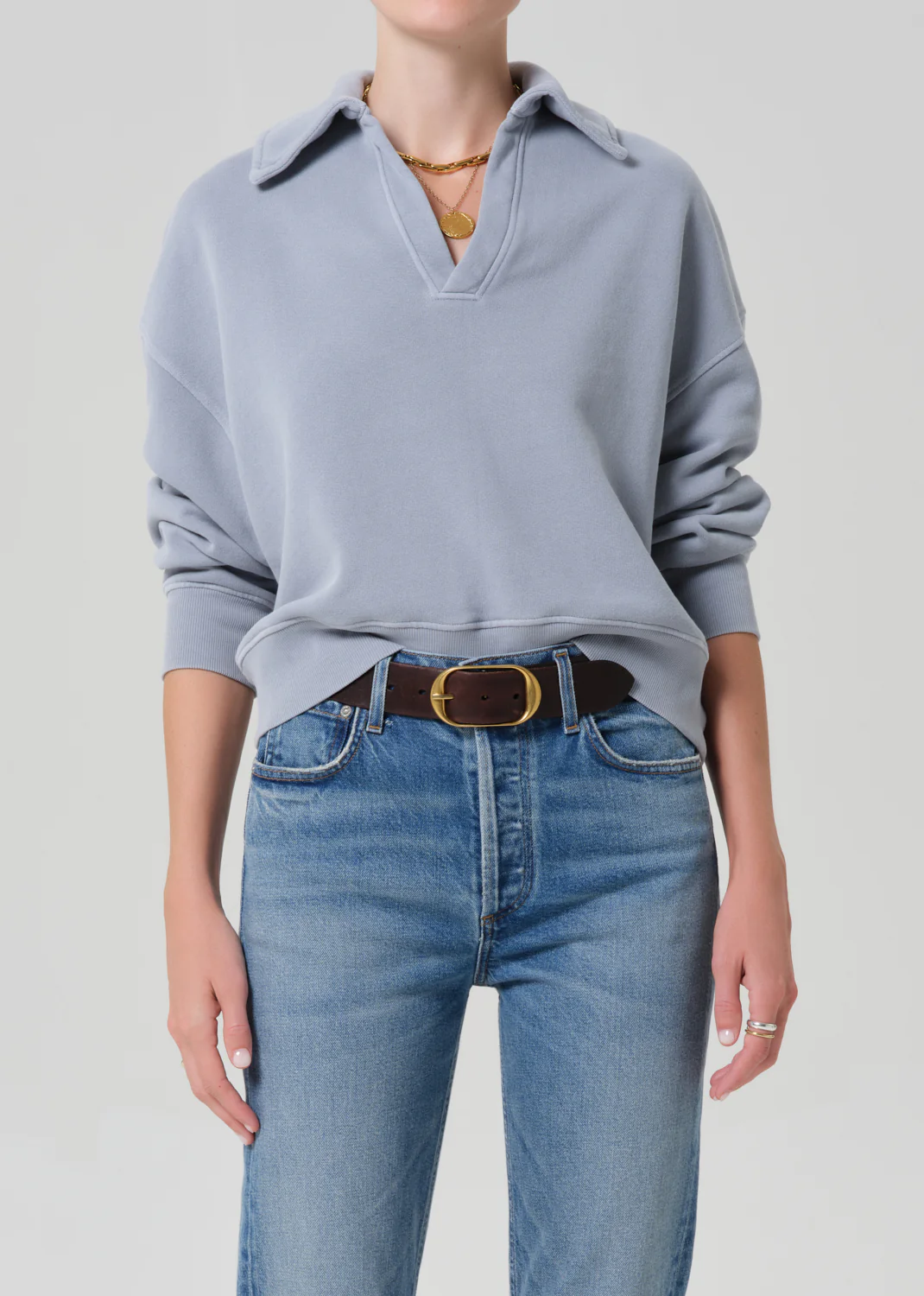 Trapeze Pullover in Hematite