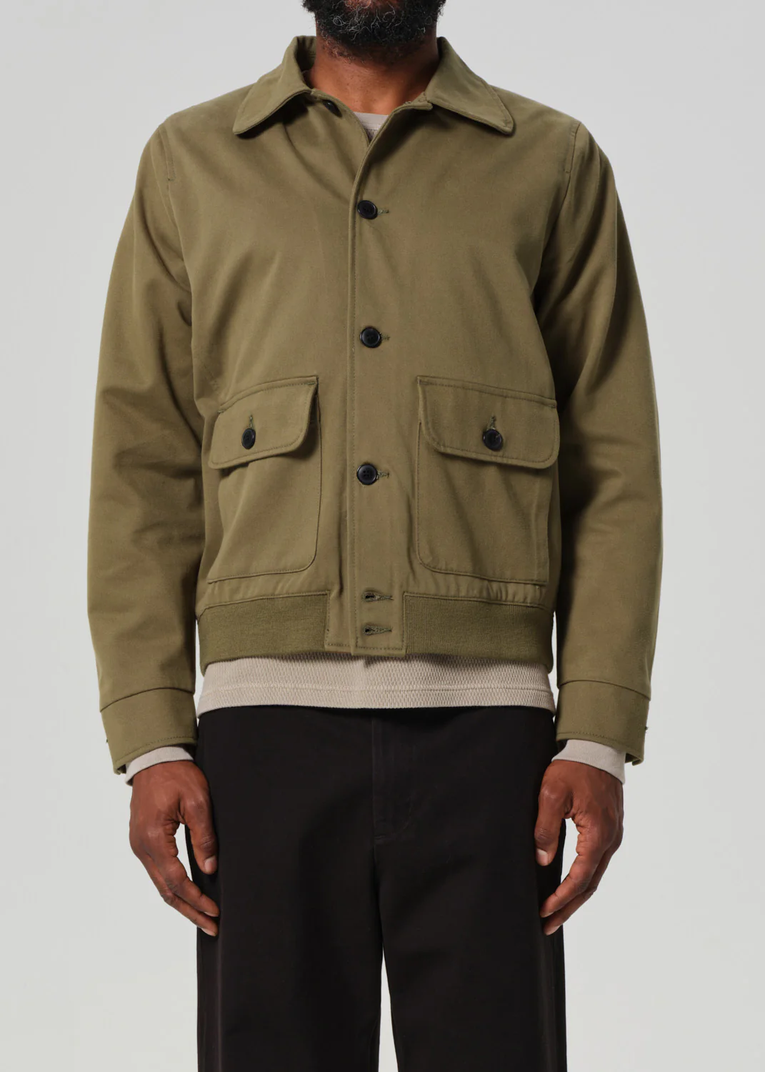 Utility Jacket in Army Green - Image 2