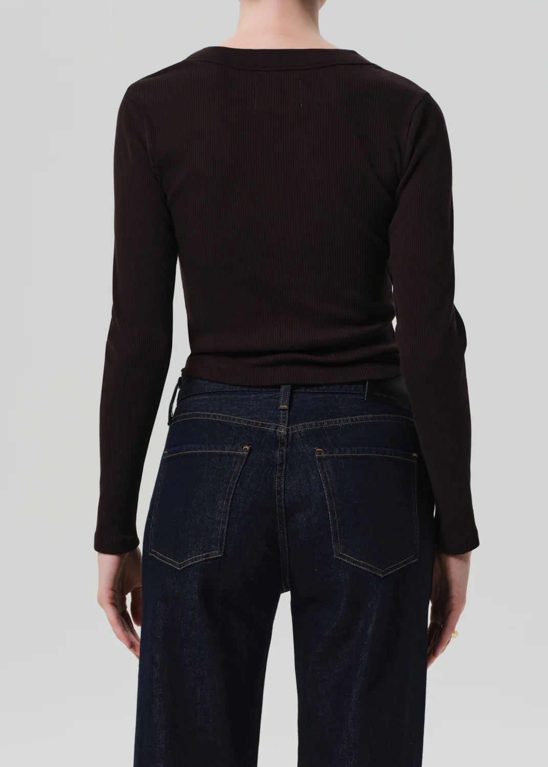 Varra Henley in Chocolate - Image 3
