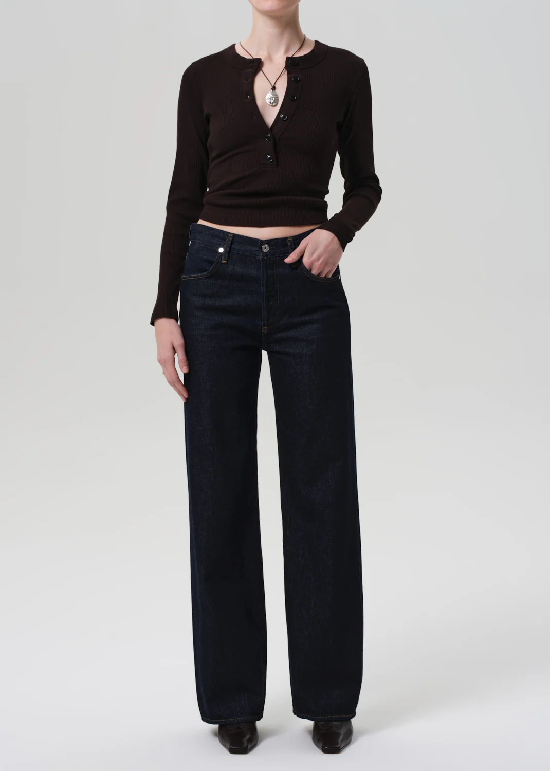 Varra Henley in Chocolate - Image 6