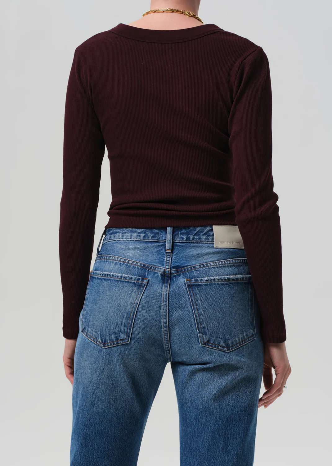 Varra Henley in Mahogany - Image 2