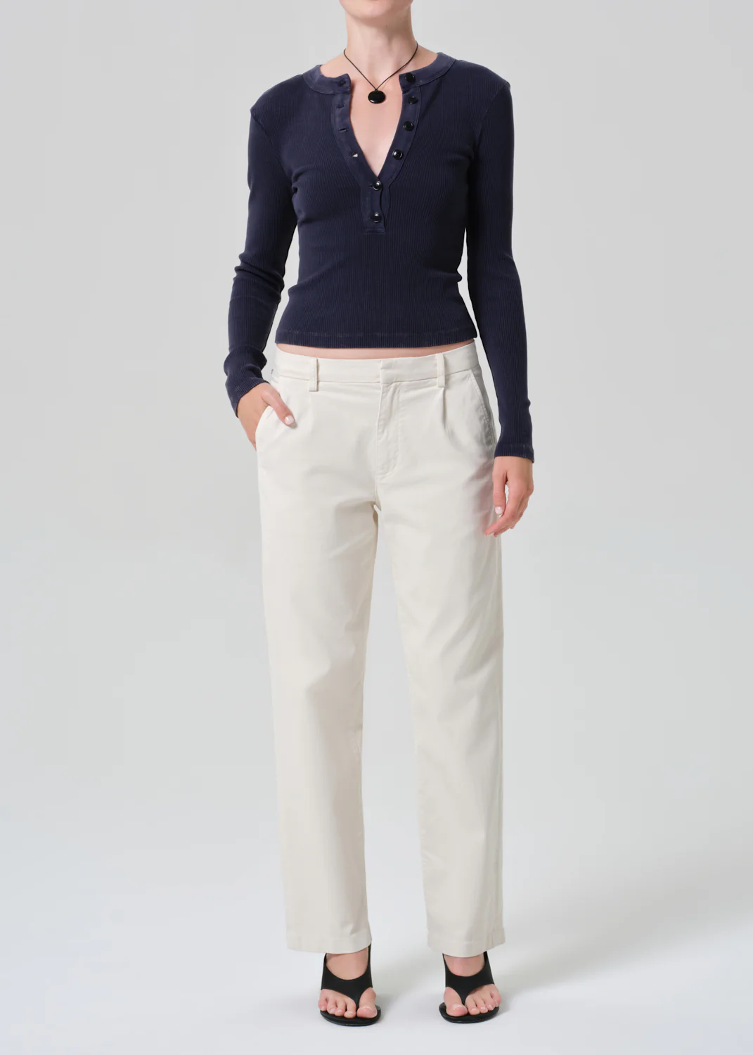 Varra Henley in Mineral Navy - Image 5