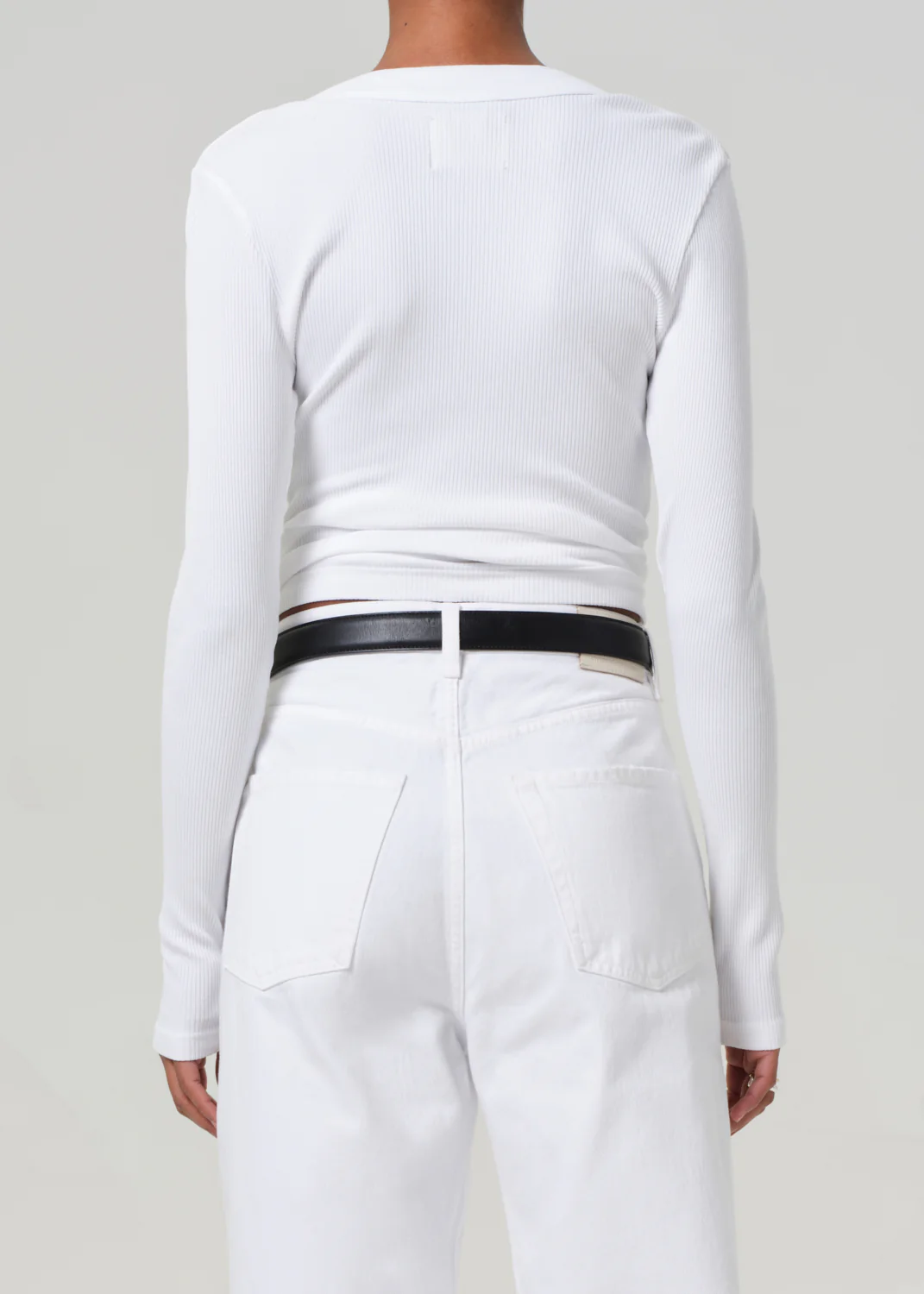 Varra Henley in White - Image 2