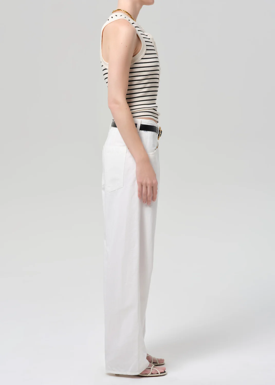 Velha Trouser in Soft White - Image 3