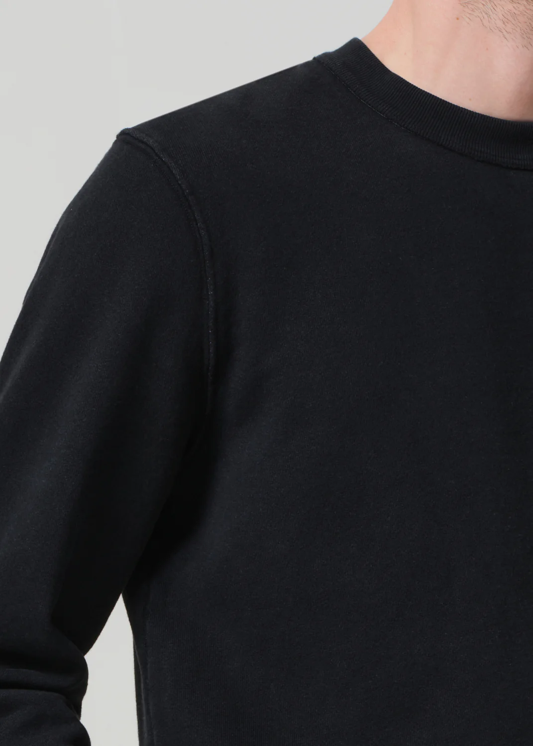 Vintage Crewneck Sweatshirt in Washed Black - Image 4