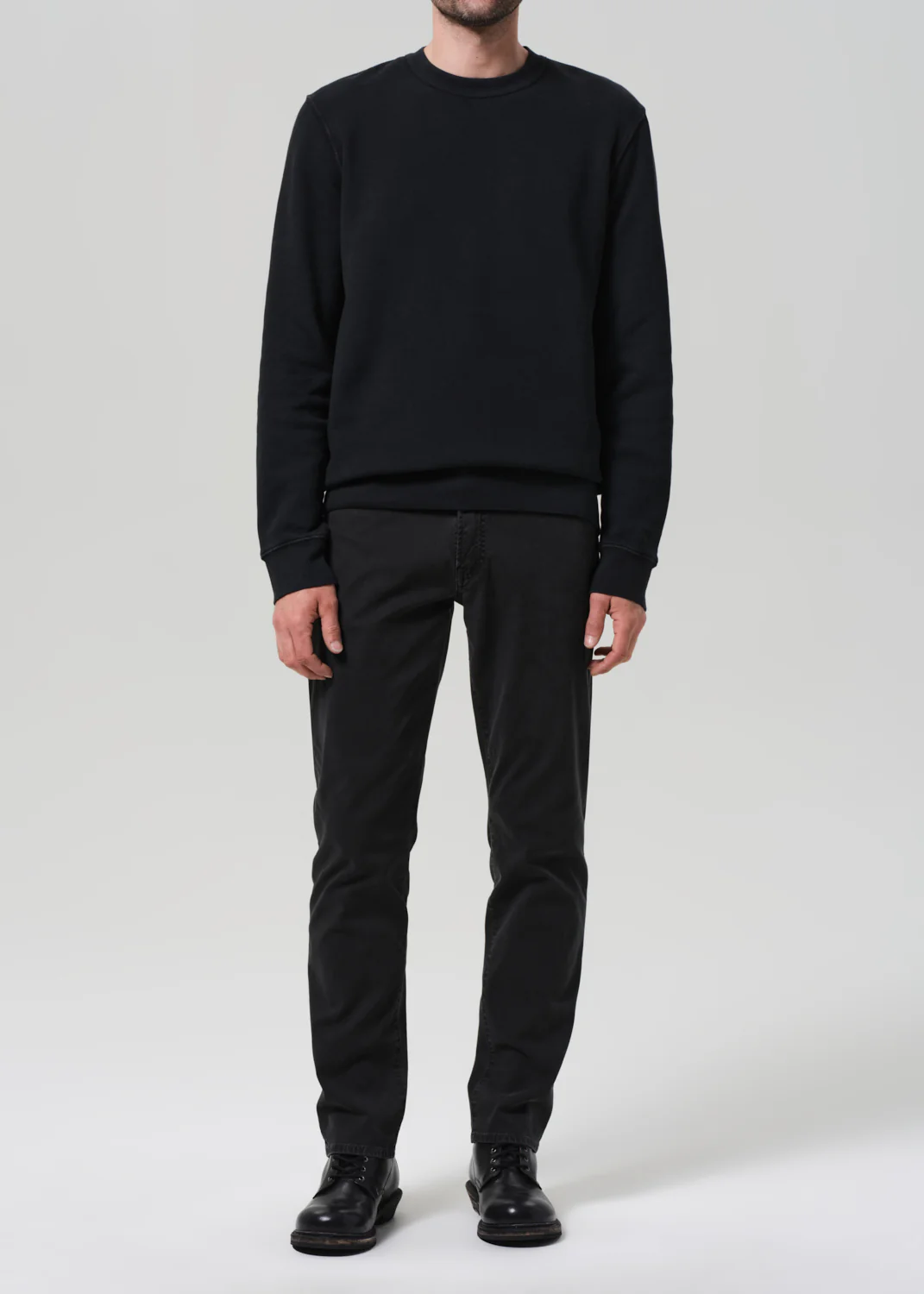 Vintage Crewneck Sweatshirt in Washed Black - Image 6