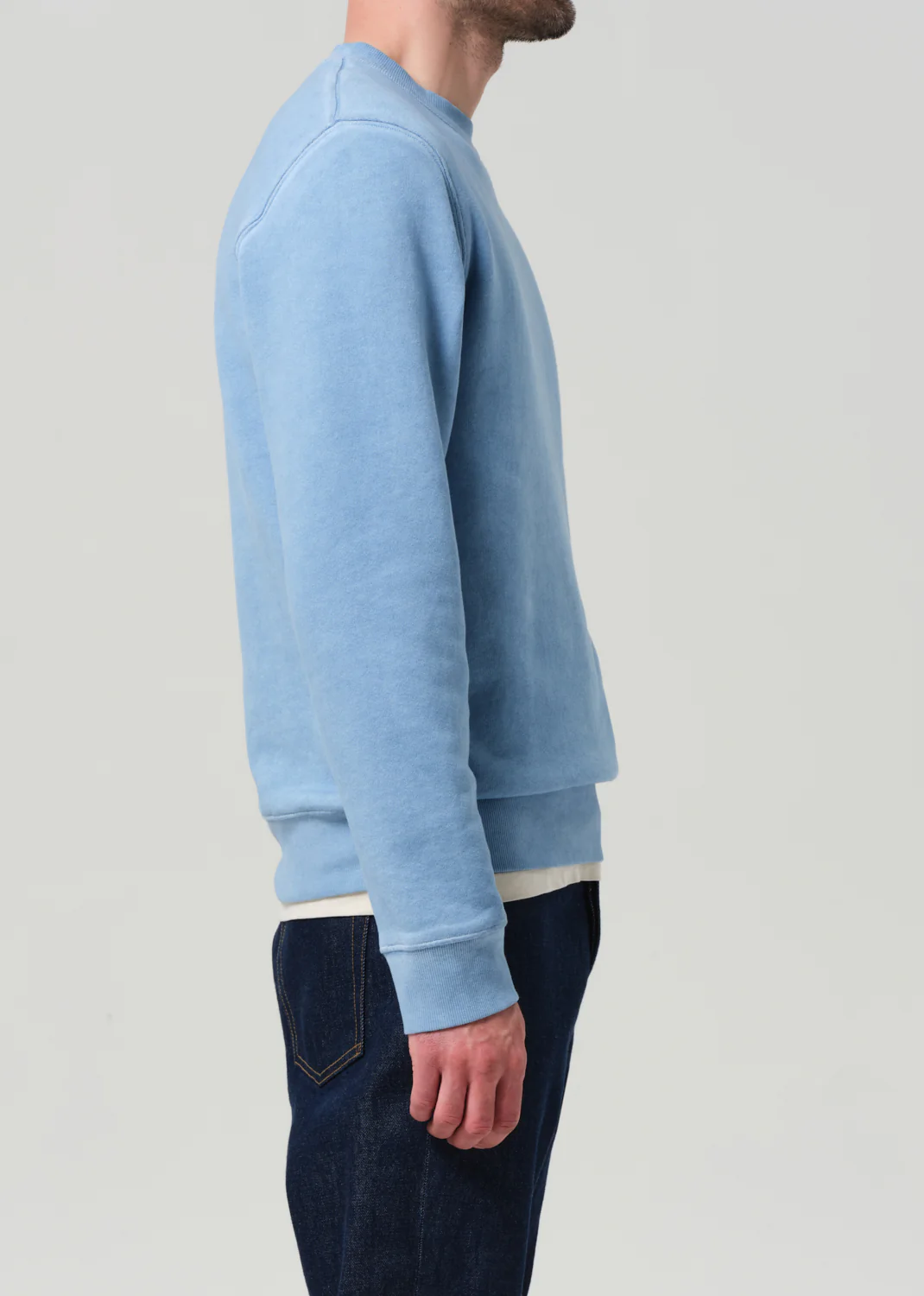 Vintage Crewneck Sweatshirt in Light Indigo - Image 4