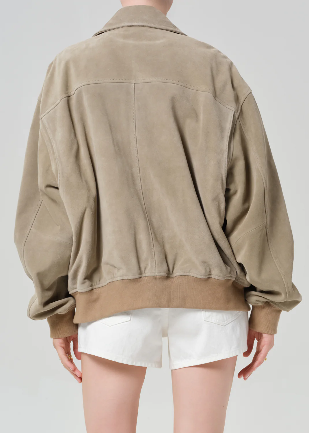 Vivienne Suede Jacket in Deep Olive - Image 2