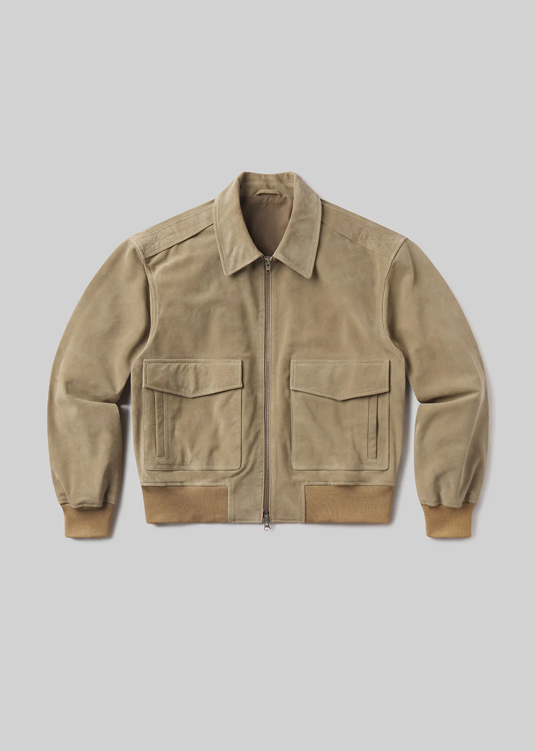 Vivienne Suede Jacket in Deep Olive - Image 6