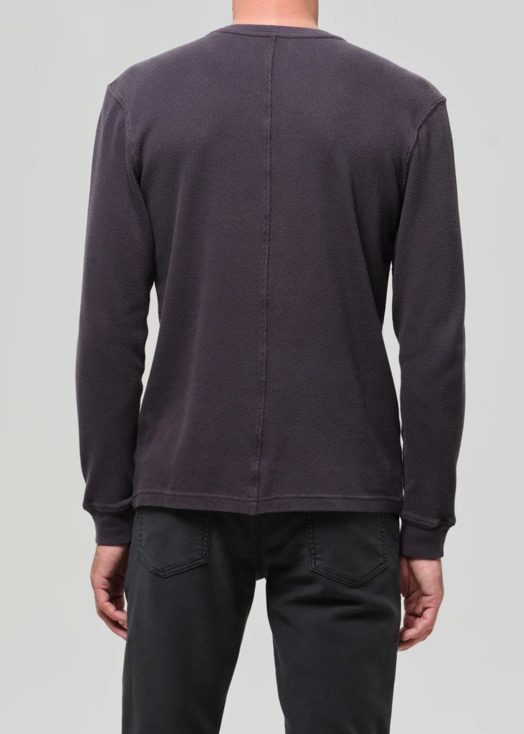 Waffle Crewneck in Charred Cedar - Image 4